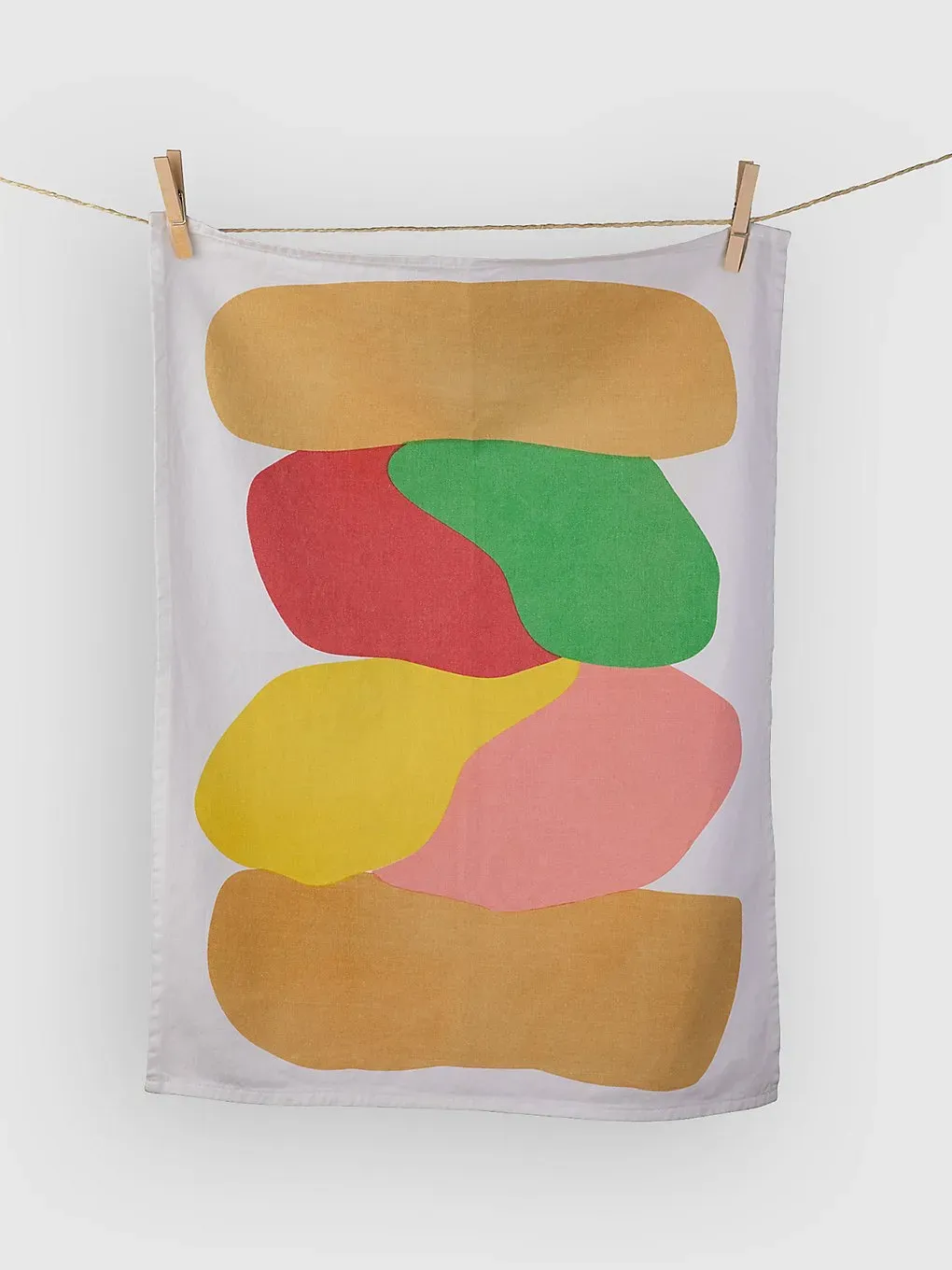 bitten Sandwich Tea Kitchen Towel multicolor Gr. Uni