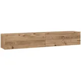 [en.casa] Lapinlahti TV-Lowboard 180 x 29,5 x 31,5 cm Beige Holz