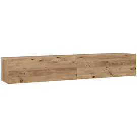 [en.casa] Lapinlahti TV-Lowboard 180 x 29,5 x 31,5 cm Beige Holz