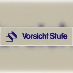 Contacto Wortschild VORSICHT STUFE