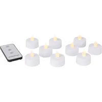 LED Teelichter, 10 Teelichter inkl. Fernbedienung & Batterien