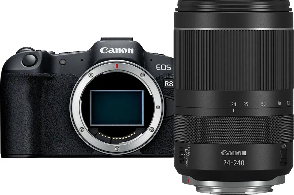 Canon EOS R8 + RF 24-240/4.0-6.3 IS USM -300,00€ Cashback 1949,00€ Effektivpreis