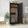 vidaXL Drehtürenschrank 90 x 200 x 52 cm schwarz