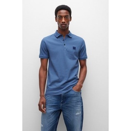 Boss Herren Passenger Slim-Fit Poloshirt aus Stretch-Baumwolle mit Logo-Aufnäher Hellblau XXL