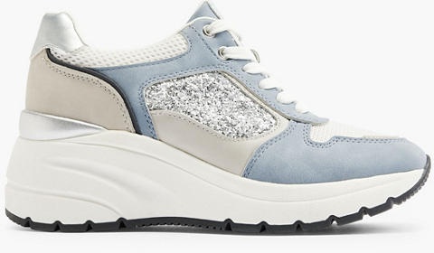 Wedge Sneaker - Damen - blau