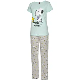 Peanuts Pyjama Grau/Mint 32/34