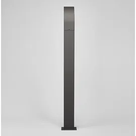 LUCANDE Außenleuchte Aluminium 100 cm inkl. Bewegungsmelder schwarz
