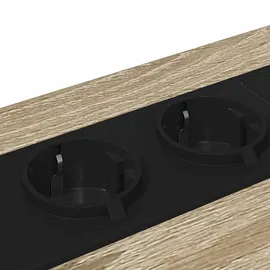 vidaXL Nachttisch mit Ladestation 2 pcs Sonoma Eiche Holzwerkstoff