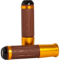 Circuit Equipment SILVERSTONE Gummigriffe, braun-gold für Männer