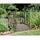 deluke Gartenbrücke DOHA 94,5 x 81,5 x 120,5 cm Braun/Schwarz