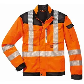 TRIZERATOP Warnschutz-bundjacke Kentucky Leuchtorange/grau Größe 4xl