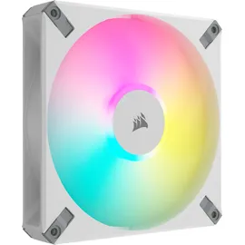 Corsair AF140 RGB ELITE weiß 2er-Pack | 140mm Gehäuselüfter inkl. iCUE Lighting Node CORE