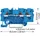 WAGO 2204-1304 Durchgangsklemme 6.20 mm Push-In-Klemme Blau 50 St.