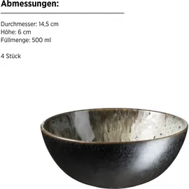 Mäser Carellia Frühstücksset 12-tlg. grau