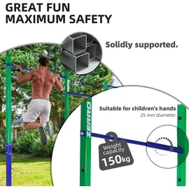 CCLIFE Turnreck Höhenverstellbar bis 150 kg Grün/Blau