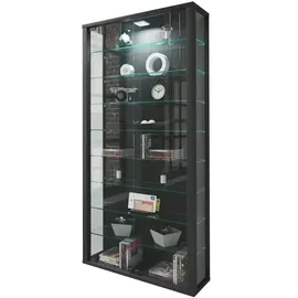 VCM Vitrine Vitrosa Maxi 59 x 18 x 114,3 cm Schwarz