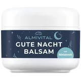 ALMIVITAL Gute Nacht Balsam mit Melatonin, Lavendel & Melisse – Unterstützung beim Einschlafritual 100 ml Salbe