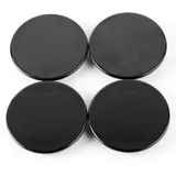 RhinoTuning 4 Stück Radnabenkappen für Nabendeckel OD 69 mm ID 48,73 mm, Schwarz Radnabenabdeckung Geeignet für BBS RX 16 201 Rad, 09.24.030 Felgendeckel
