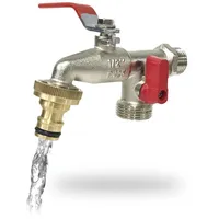AQUA CONTROL G6354 Premium-Gartenwasserhahn mit Doppeltem Ausgang 1/2" –