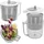 Teesa Salatschleuder 2,5 l Transparent/Weiß