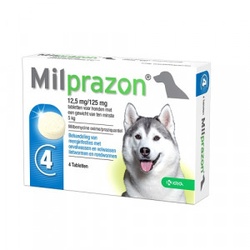 Milprazon Ontwormingsmiddel hond (5-75 kg)  4 tabletten