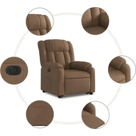 vidaXL Relaxsessel mit Aufstehhilfe Elektrisch 149 x 77 x 0 cm Braun