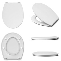 Design WC Sitz ohne / mit Absenkautomatik Softclose Toilettendeckel in weiß