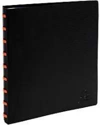 Exacompta Exactive Präsentationsmappe DIN A5 30 Taschen Schwarz 6 Stück