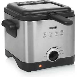 setpoint Mini Öl Fritteuse Single Fett Friteuse Schnitzel frittieren 1,5L mit Salzstreuer