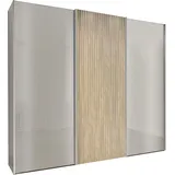 Wiemann Schwebetürenschrank WIEMANN "Denver", beige (champagner, dekor), B:222,6cm H:236cm T:67cm, Floatglas, Holzwerkstoff, Schränke, Schwebetürenschrank, hochwertige Beschläge