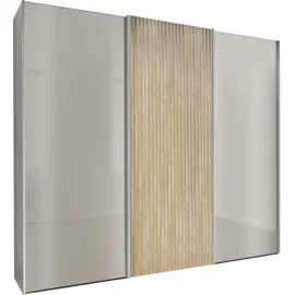 Wiemann Schwebetürenschrank WIEMANN "Denver", beige (champagner, dekor), B:222,6cm H:236cm T:67cm, Floatglas, Holzwerkstoff, Schränke, Schwebetürenschrank, hochwertige Beschläge