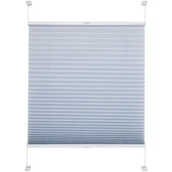 Liedeco Plissee »Pastell«, Lichtschutz, ohne Bohren, verspannt, Klemmfix-Plissee, Pastell Liedeco blau 150 cm