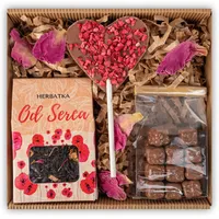 Valentinstagsgeschenk, Geschenk Zum Frauentag, Tee, Süßigkeiten Von Herzen, Geschenkbox