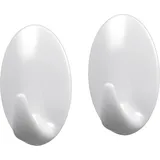 Metaltex - Hafthaken Eiform, 2er Set,