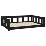 vidaXL Hundebett Schwarz