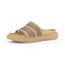 Gabor Damen Pantoletten, Frauen Slipper,Best Fitting,Sandalen,Freizeitschuhe,Schlupfschuhe,schluepfschuhe,Slides,Mules,Gold Kombi,38 EU 5 UK - 38 EU
