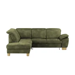 Kollektion Kraft Ecksofa  Raica ¦ grün ¦ Maße (cm): B: 266 H: 91 T: 243