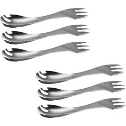 Solex Sophia 6 Stück Megöffel SPORK 3 in1 Campingbesteck