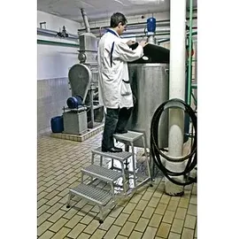 Krause MontageTritt mit Gitterroststufen 4 Stufen (805348)
