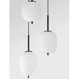 Nova Luce Lato 1-flg. 60 cm schwarz, weiß