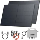 solarway Solarway® Balkonkraftwerk 1000 Watt EcoFlow 600/800W Solaranlage Komplettset Balkon Halterung