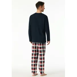 SCHIESSER Schlafanzug lang Blau S (48)
