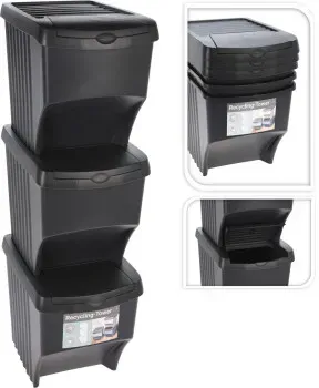 Mülltonne Easy Recycling 3 Stück