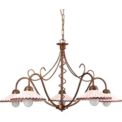 Kronleuchter Rosina Bersteinfarben max. 6 Watt