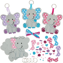 Liebesherz Elefant Schlüsselanhänger & Taschenanhänger Kits  (Pro Set 8) Bastelaktivitäten Valentinstag