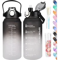 Luxuskollektion Trinkflasche mit Strohhalm 2l für Sport Und Fitness,