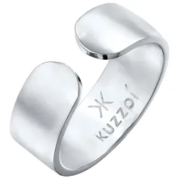 KUZZOI Bandring Klares Design Offen 925 Silber Herrenschmuck   Herren 