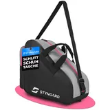 STYNGARD Schlittschuhtasche Damen & Herren Schlittschuhe Tasche - Inlinertasche für Eislaufschuhe und Inlineskates Tasche aus robustem Material - Modell Montreal (Schwarz-Pink)