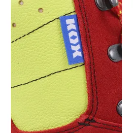 Haix Schnittschutzstiefel / Schnittschutzschuhe Protector 2.0 in KOX Edition mit Gore-Tex Rot/Gelb Größe 39 - 39