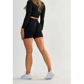 beshaped Funktionstights "Power Up", Damen, Gr. S, US-Größen, schwarz, 90% Nylon, 10% Elasthan, unifarben, kurz, Hosen, mit atmungsaktiver Eigenschaft